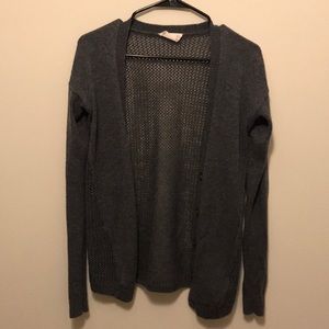 Dark Grey Cardigan Sweater